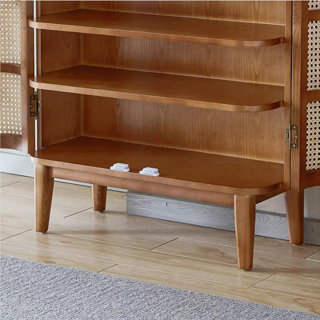 Larger Space of the Qeinn Rattan Shoes Cabinet