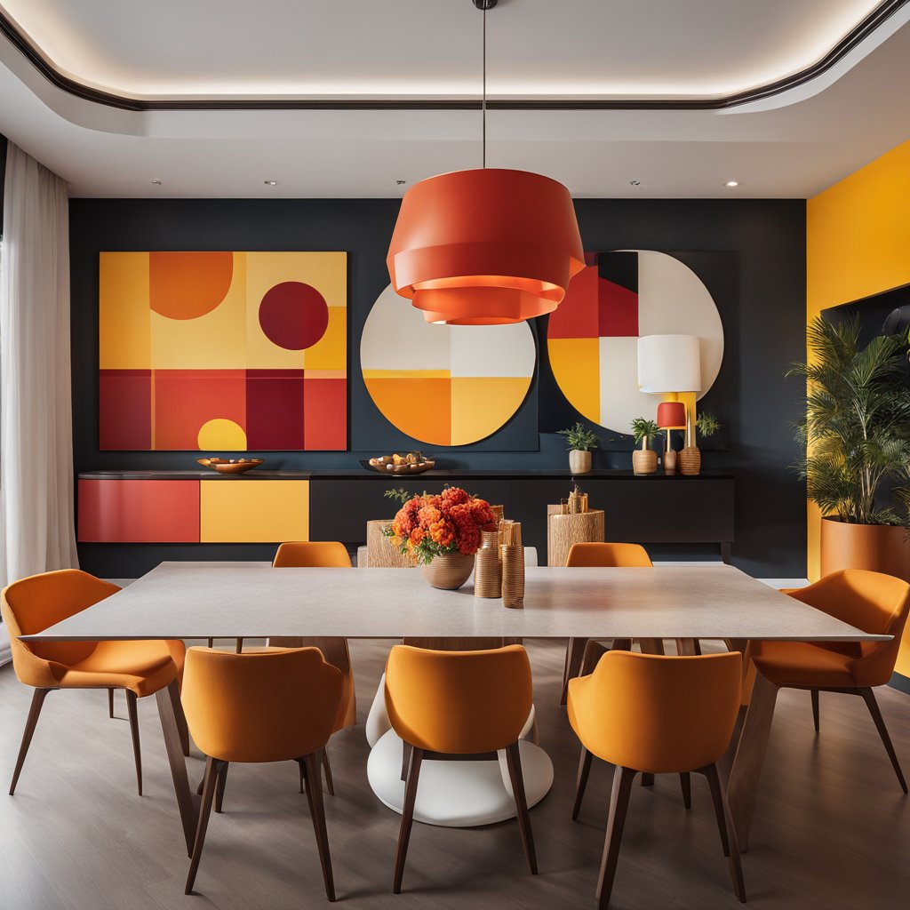 Bold Colours into Your Dining Room Decor