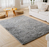 Velvet Touch Grey Plush Rug - Brightly Home