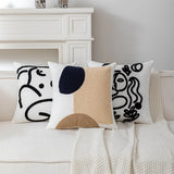 Abstract Canva Velvet Cushion