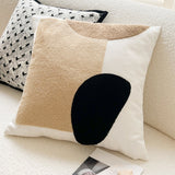 Abstract Canva Velvet Cushion - Brightly Home