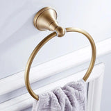 Antique Brass Circular Towel Holder - Brightly Home