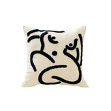 Abstract Contour Fleece Cushion - Brightly Home