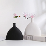 Cascading Matte Fish-Tail Ceramic Vase