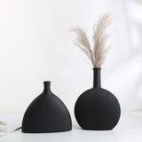 Cascading Matte Fish-Tail Ceramic Vase