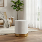 Elvet Velvet Ottoman Stool