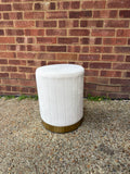 Elvet Velvet Ottoman Stool