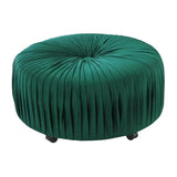 Enclave Pleated Ottoman Stool - Brightly Home