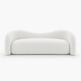 White sofa on a white background