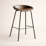 Hackney Industrial Bar Stool - Brown