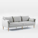 Hearthstone Textured Grey Sofa with plush cushions by Brightly Home, ideal for modern living spaces