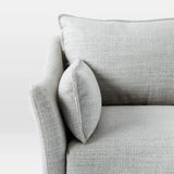 Hearthstone Textured Grey Sofa with plush cushions by Brightly Home, ideal for modern living spaces