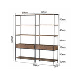 Metropolitan Solid Oak Shelving Unit