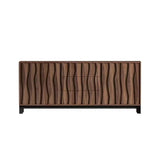 Mid-century Walnut Sideboard Drawer - product from solid wood with walnut colour  
