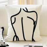 Minimalist Lady Back Art Cushion