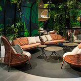 Oasis Rattan Lounger and Ottoman Set