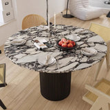 Oslo Sintered Beglvis Marble Dining Table