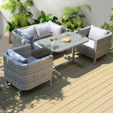 Qeinn Rattan Lounge 3 Pieces Set