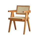 Qeinn Rattan Solid Oak Dinning Chairs