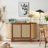 Qeinn Tokoyo Rattan Storage Sideboard - Brightly Home