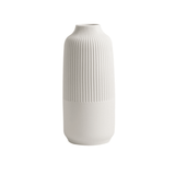 Serenity Ribbed Ceramic Vase