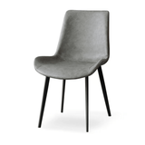 Arabescato Leather Grey Dinning Chair