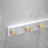 Marble Brass Robe Hooks