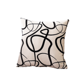 Abstract Cut Velvet Cushion