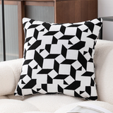 Monochrome Velvet Cushion