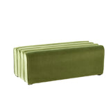 Verdant Velvet Ottoman Bench