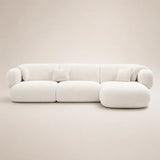 White sofa on a beige background