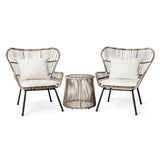 Qeinn Rattan Garden Chair Set - Brightly Home