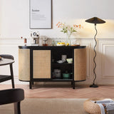 Qeinn Tokoyo Rattan Storage Sideboard - Brightly Home